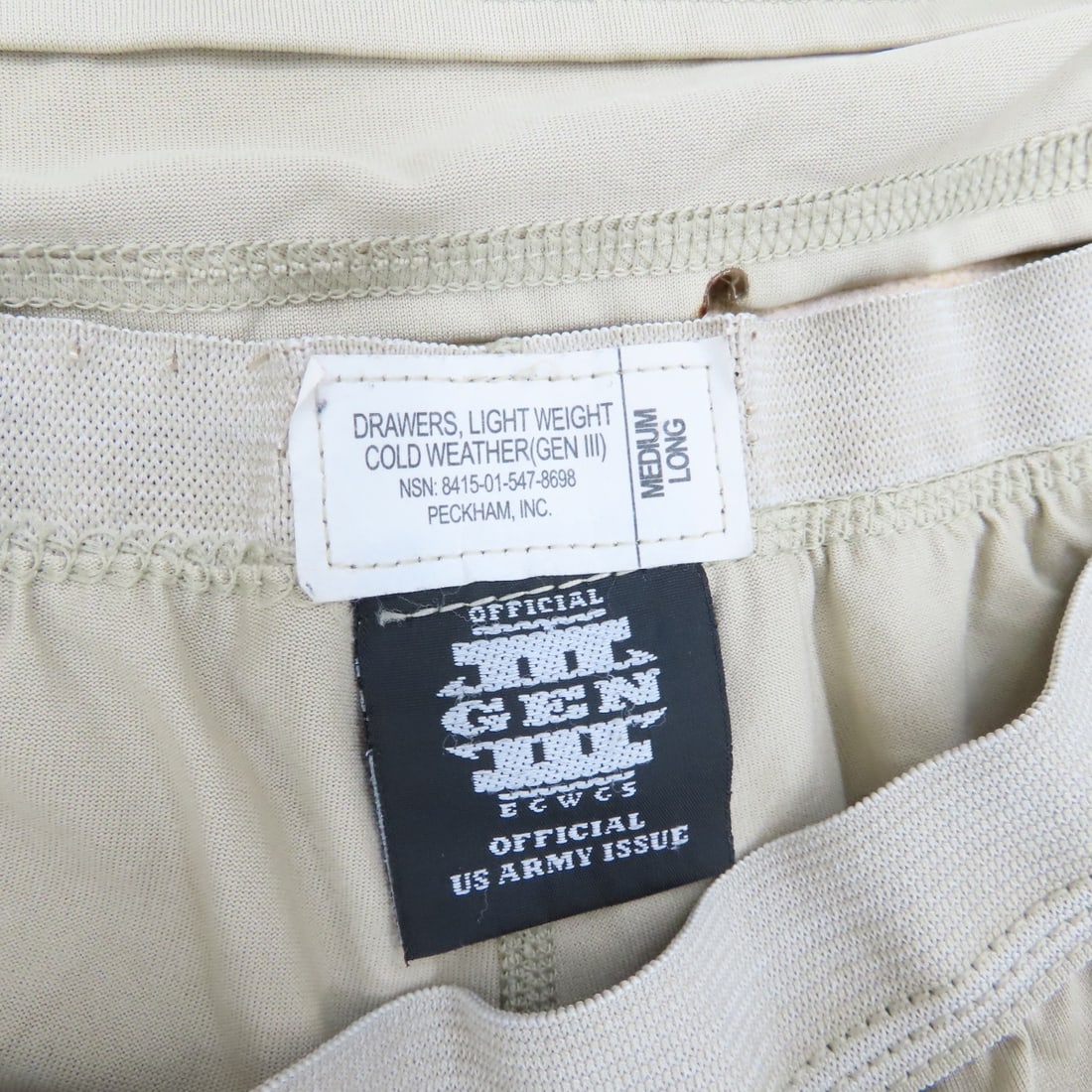 US Military Wool Socks, Thermal Drawers, Belts - 9