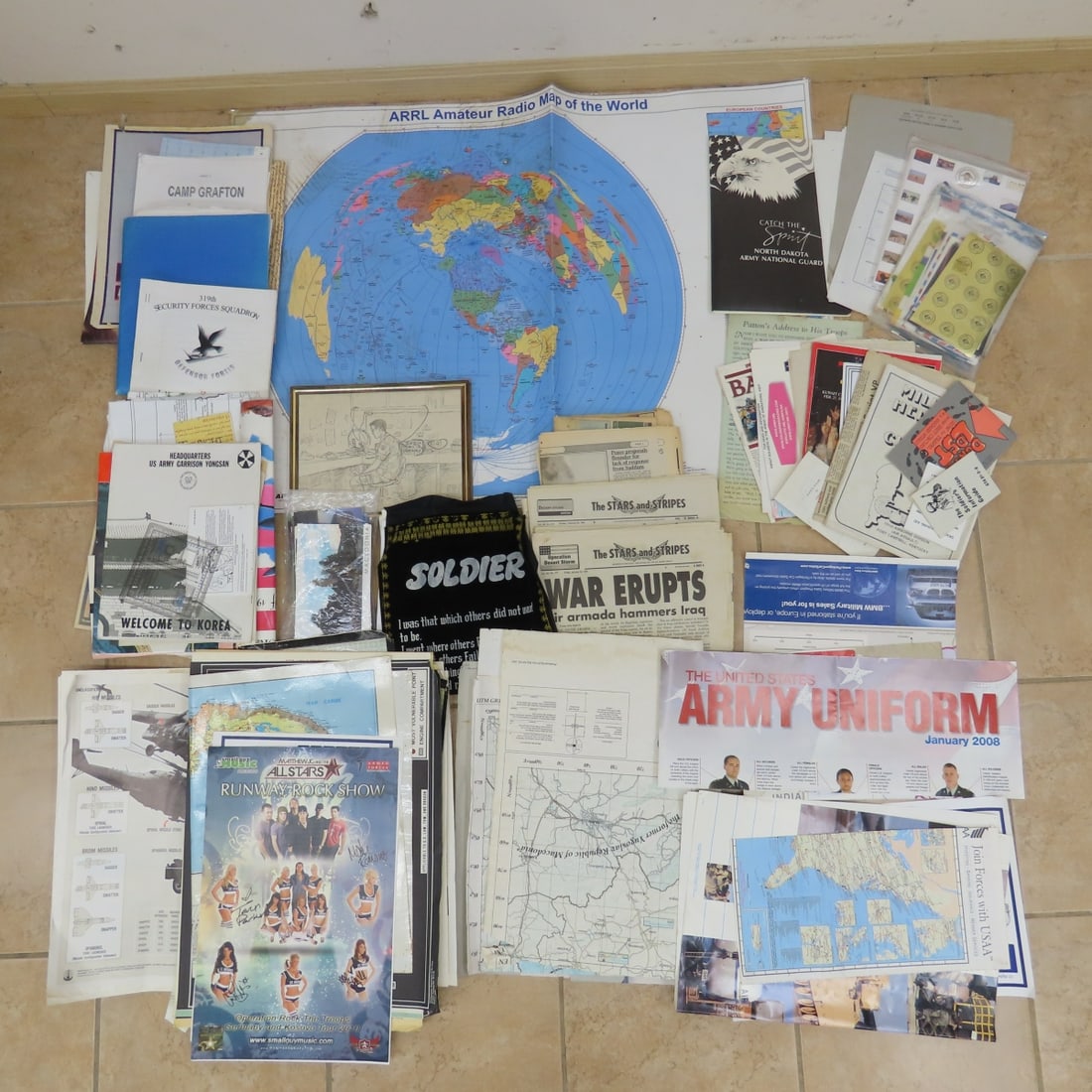 Collection of Military Ephemera, Maps, Pamphlets (1 of 13)