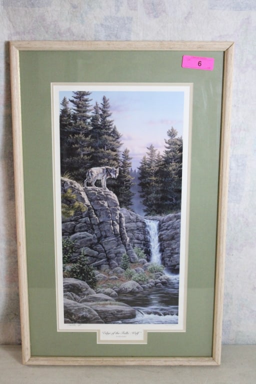 Rick Kelley Ltd Ed Signed Framed Lone Wolf Print (1 of 10)