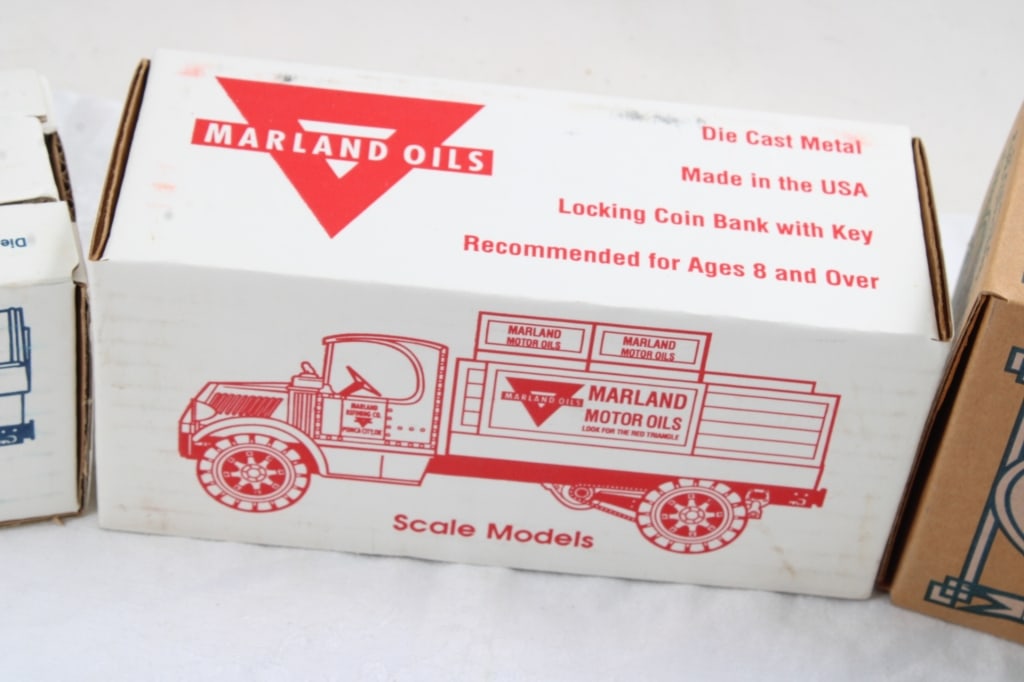 4 Ertl Diecast Gas & Oil Truck Banks - 5