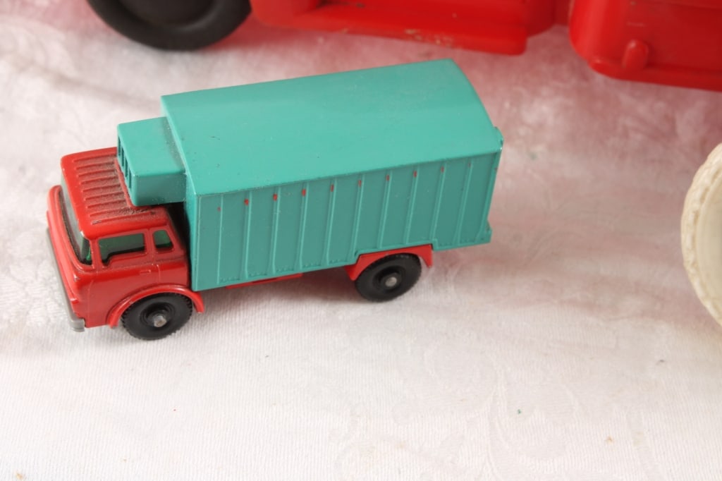 Auburn Rubber Motorcycle and Other Toy Cars - 11