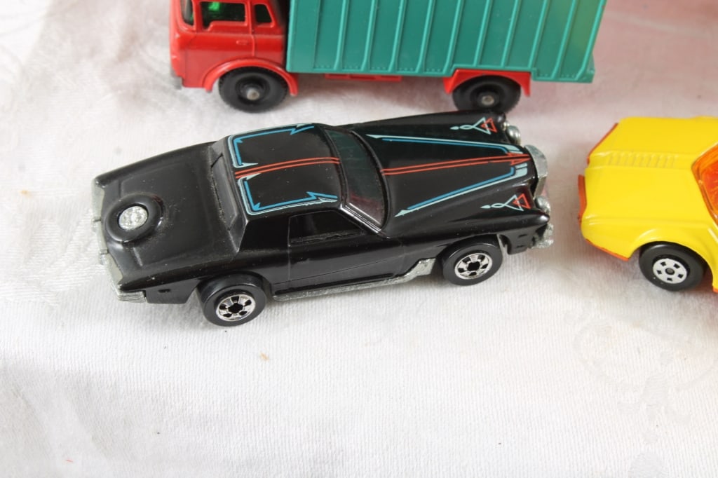 Auburn Rubber Motorcycle and Other Toy Cars - 5