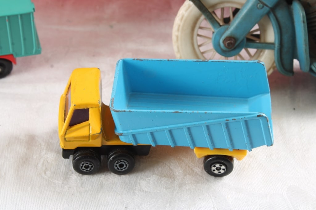 Auburn Rubber Motorcycle and Other Toy Cars - 9