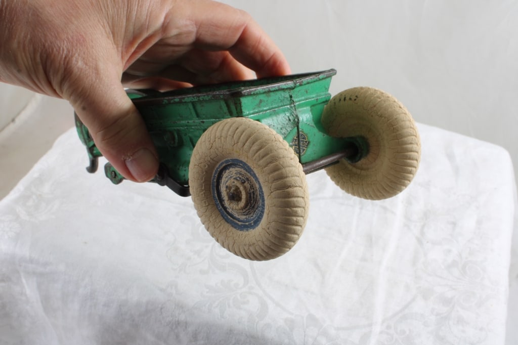 Arcade Cast Iron Dump Spreader Balloon Tires - 6