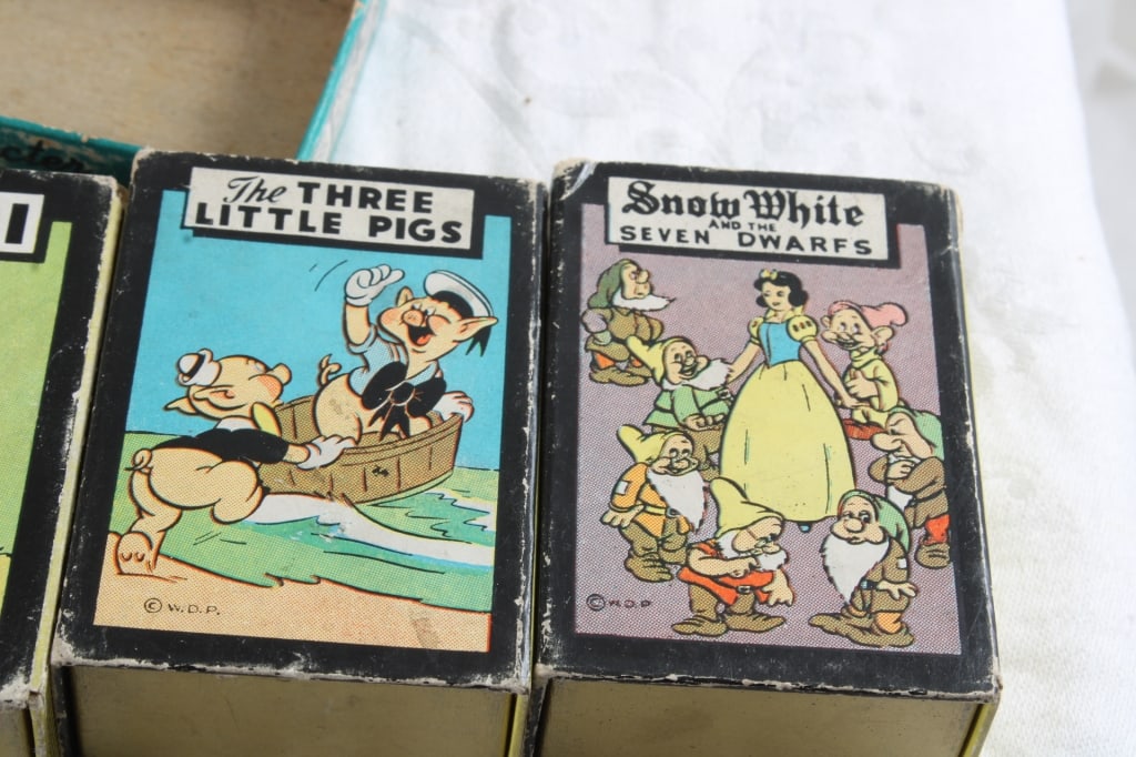 1940's Walt Disney Miniature Set of 6 Card Games - 2
