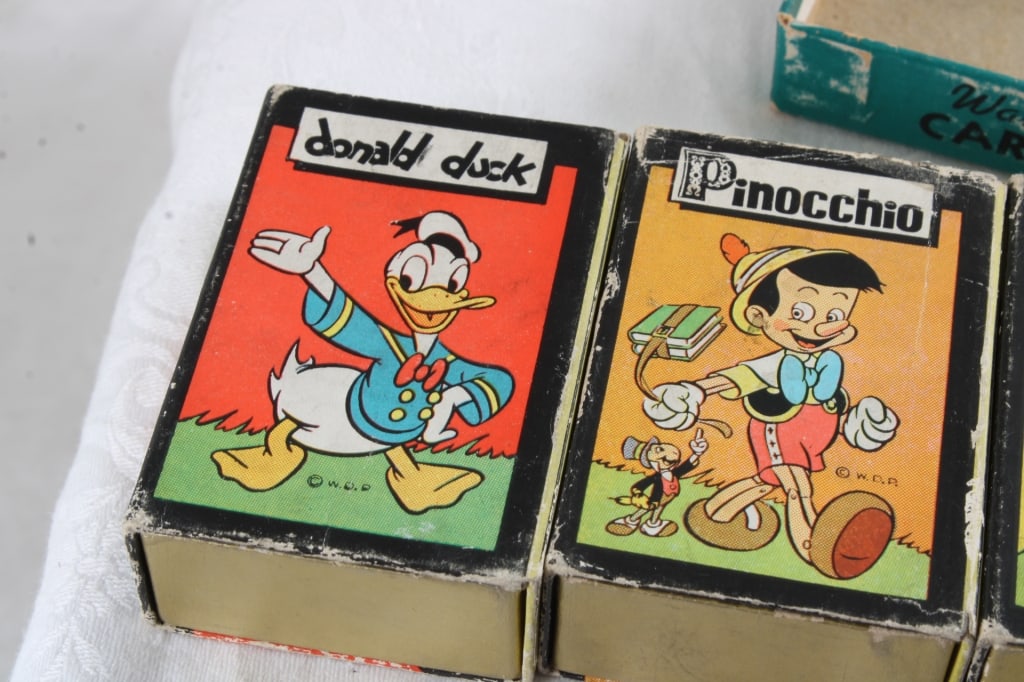 1940's Walt Disney Miniature Set of 6 Card Games - 4