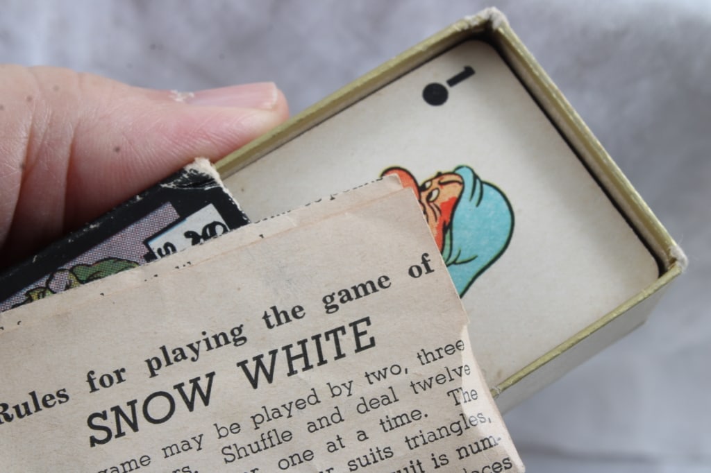 1940's Walt Disney Miniature Set of 6 Card Games - 5