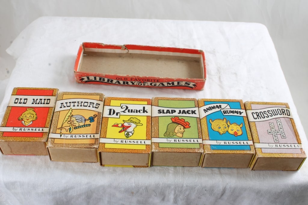 Old Favorite Library Set of 6 Miniature Card Games - 2