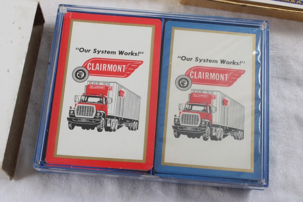 3 Double Deck Advertising Playing Cards - 2