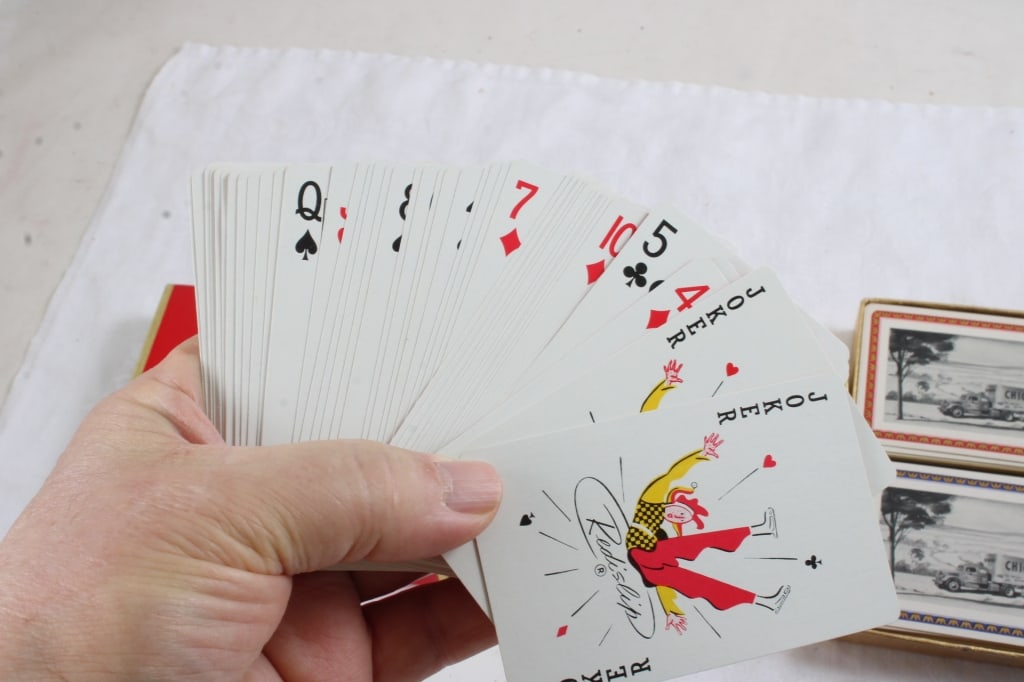 3 Double Deck Advertising Playing Cards - 4