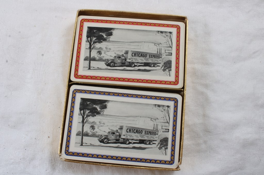 3 Double Deck Advertising Playing Cards - 7