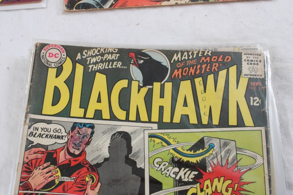 8 Black Hawk Silver Age 12 Cent Comic Books - 12