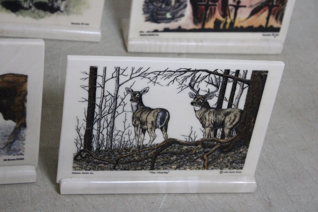 Etched Montana Marble Wildlife Art by Bernie Brown - 5