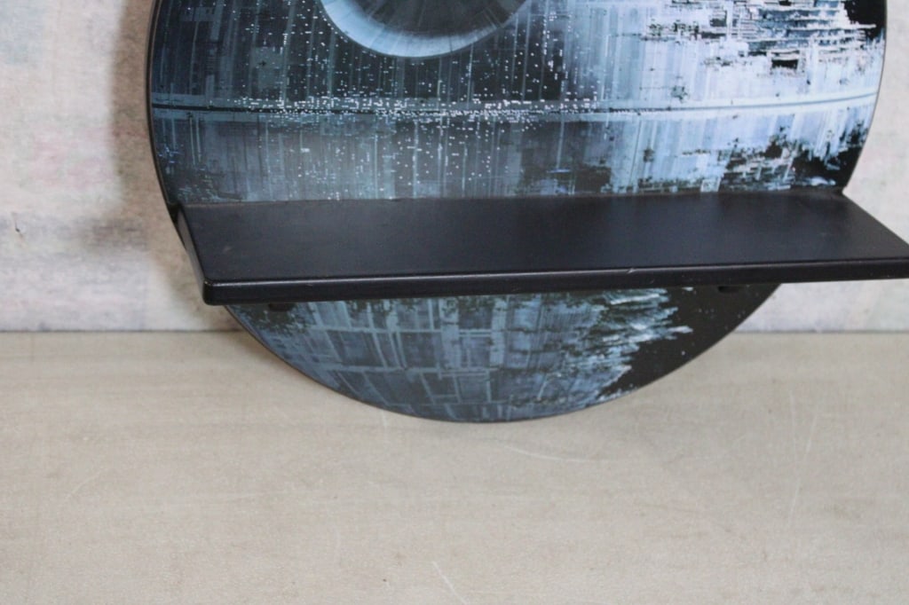 2012 Star Wars Death Star Wooden Shelf Open Road - 3