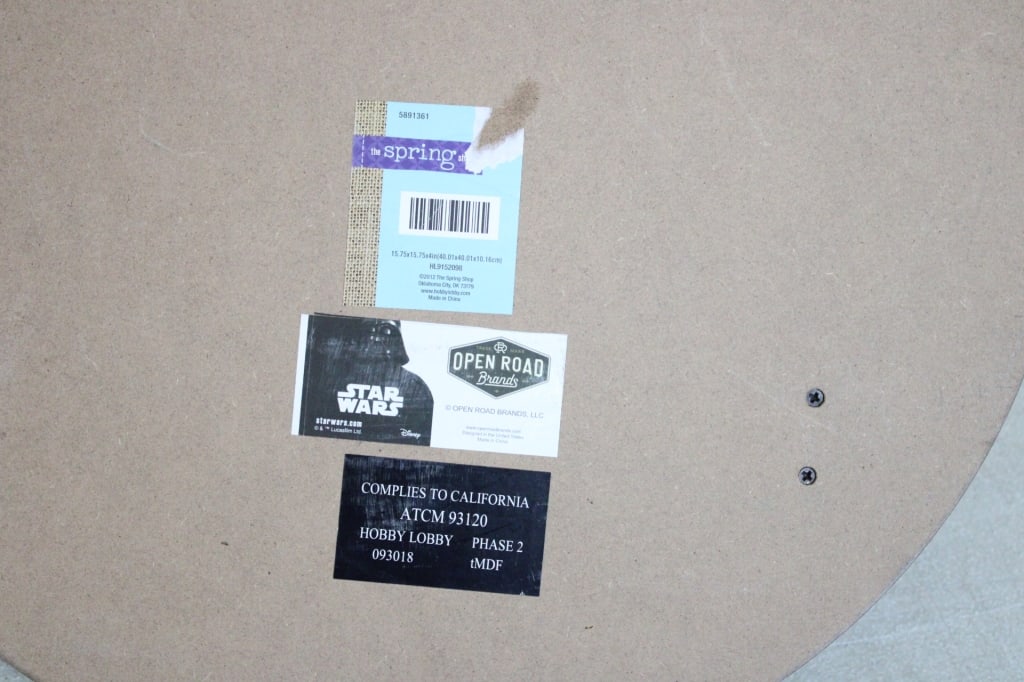 2012 Star Wars Death Star Wooden Shelf Open Road - 7