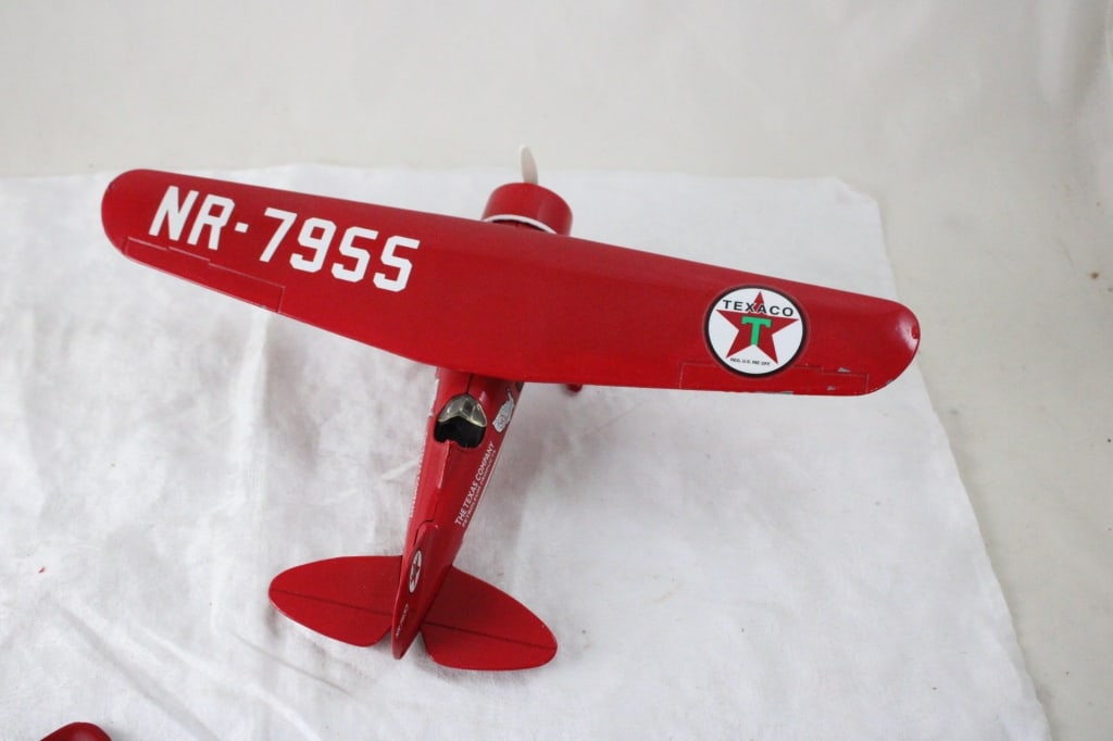 3 Diecast Gas & Oil Advertising Airplane Banks - 16