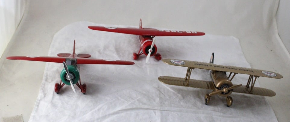 3 Diecast Gas & Oil Advertising Airplane Banks (1 of 20)