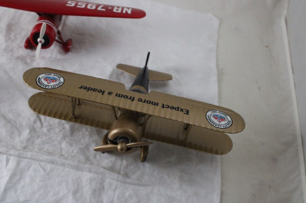 3 Diecast Gas & Oil Advertising Airplane Banks - 2