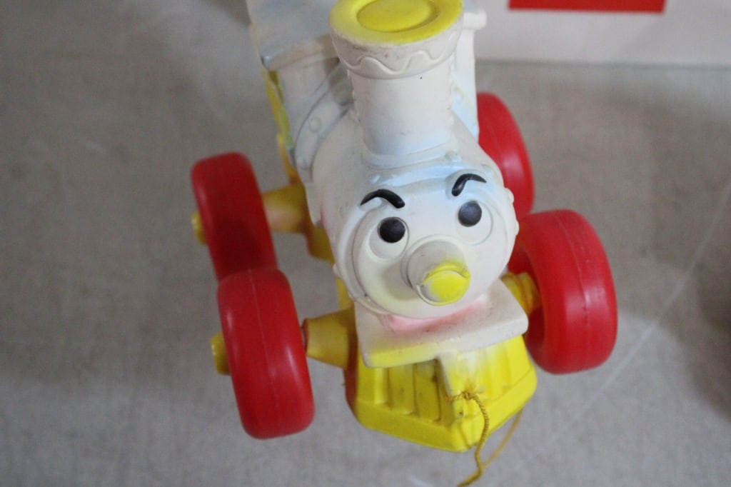 1962 Arrow Rubber Zoo Choo Train in Original Box - 5