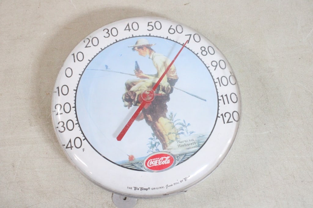 Coca Cola Advertising Thermometer & Diner Clock - 2