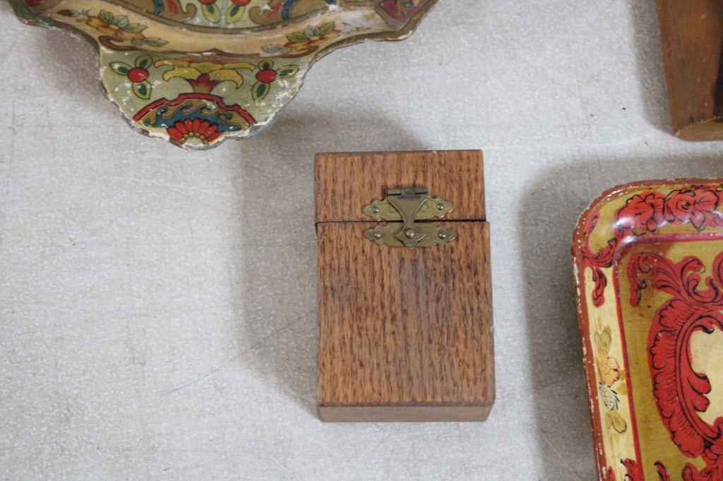 Enamelware, Pewter and Wood Lot - 3