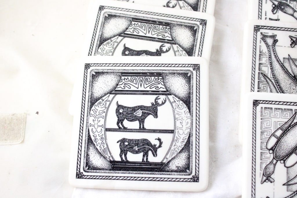 Montana Marble Native American Coasters - 2