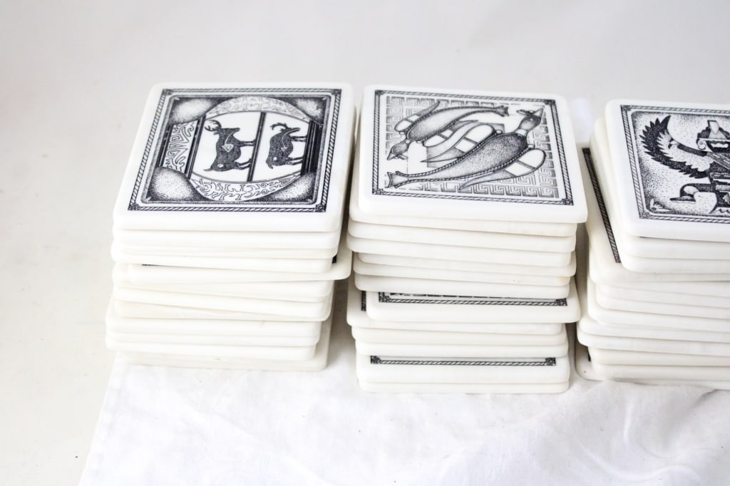 Montana Marble Native American Coasters - 8