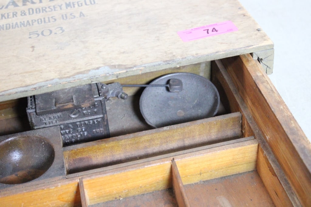 1800's Tucker Alarm Cash Till Under Table Drawer - 6