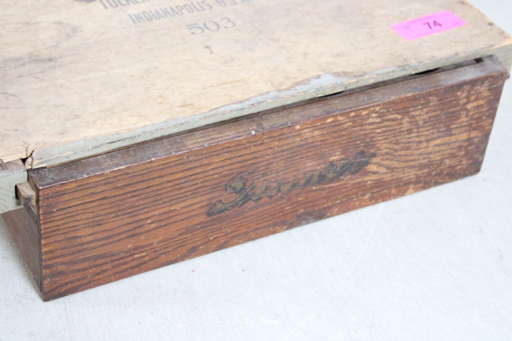 1800's Tucker Alarm Cash Till Under Table Drawer - 8