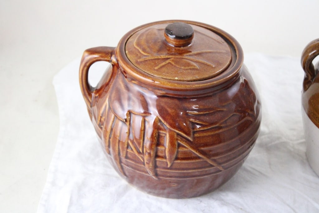 McCoy Bean Pot & Owatonna Advertising Bean Pot - 2