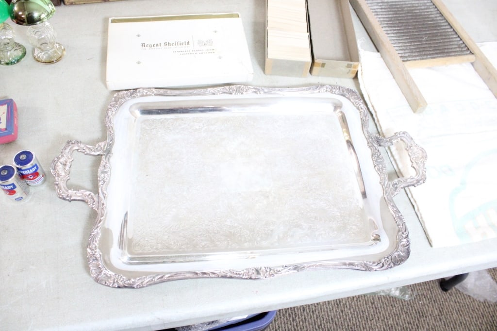 Silver Tray, 2 Bar Signs, Lamps, Matchbooks and - 10
