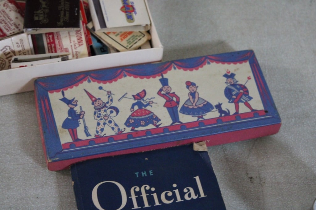 Silver Tray, 2 Bar Signs, Lamps, Matchbooks and - 4