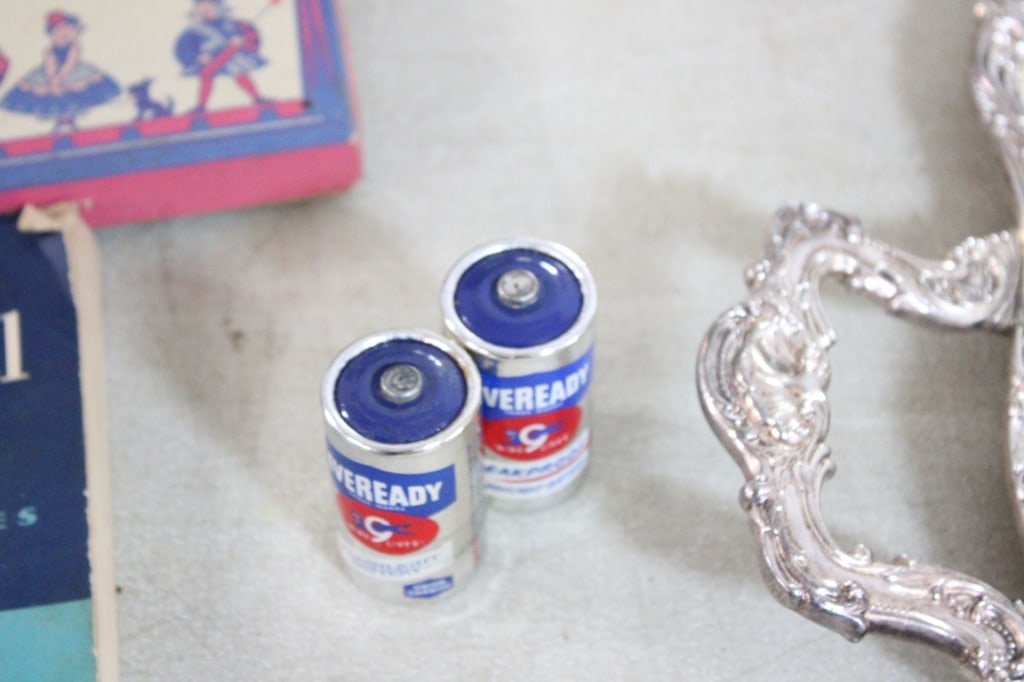 Silver Tray, 2 Bar Signs, Lamps, Matchbooks and - 7