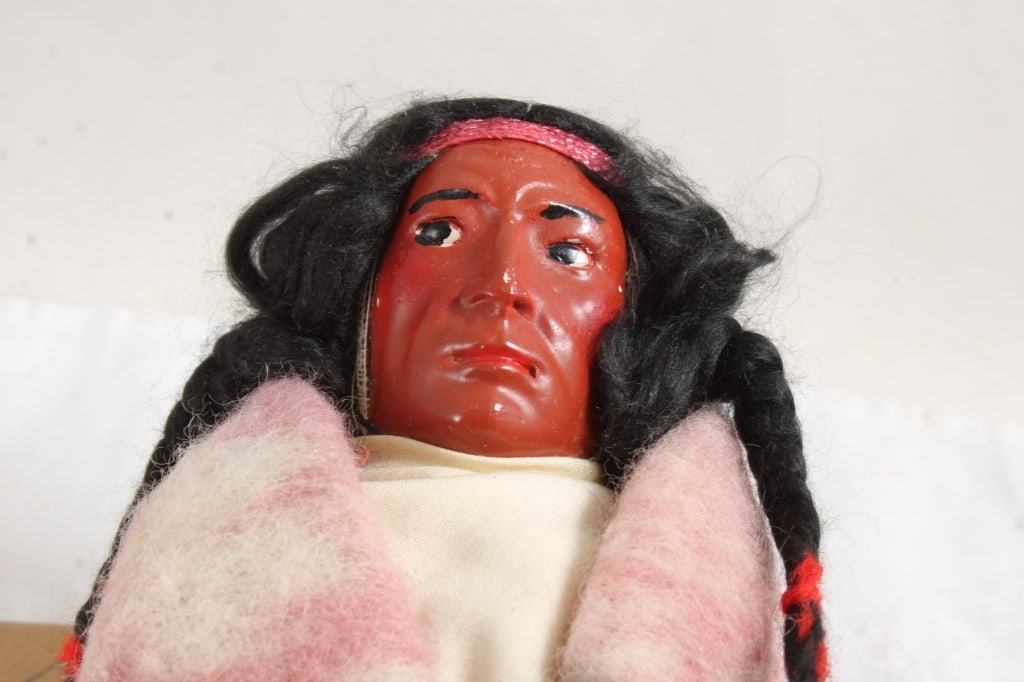 12" Old Indian Skookum Doll w/Blanket in Box - 2