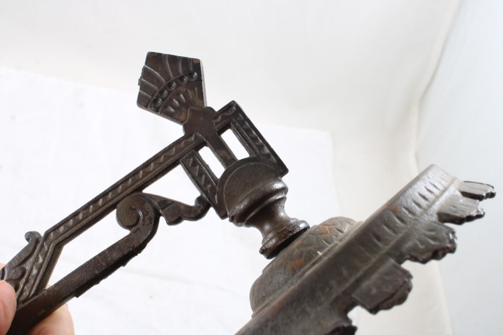 Eastlake Style Swing Arm Double Lamp Holder - 5
