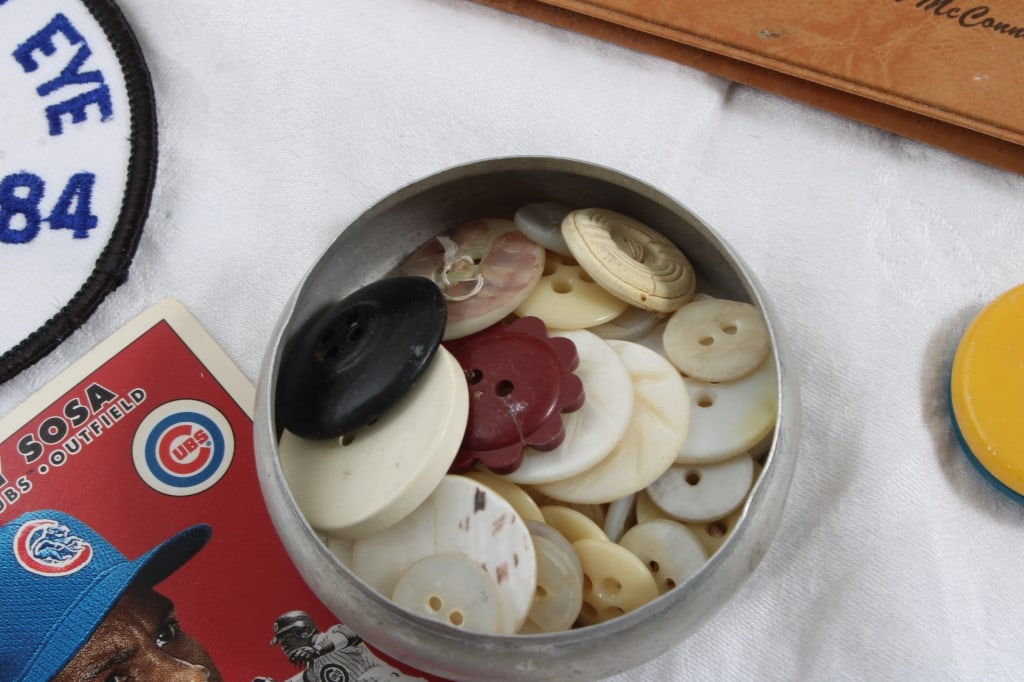 Shoe Box Full of Ephemera and Small Collectibles - 4