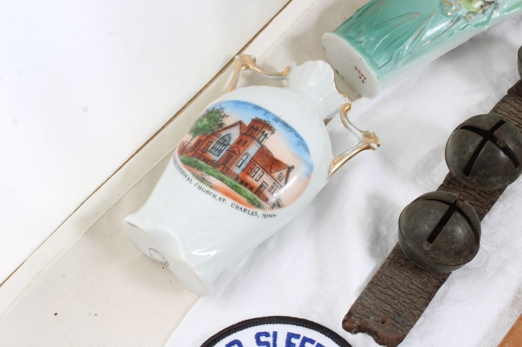 Shoe Box Full of Ephemera and Small Collectibles - 7