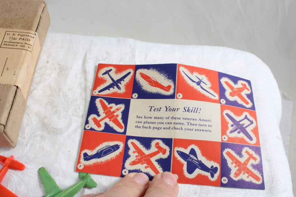 9 WW 2 Kix Cereal Promo Airplanes with Brochure - 2