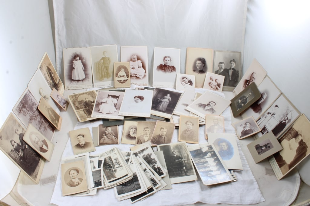 100+ B&W Photos, Postcards, CDVs, Cabinet Cards (1 of 20)