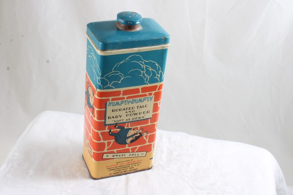 Humpty Dumpty Baby Powder Tin 12 Oz - 3
