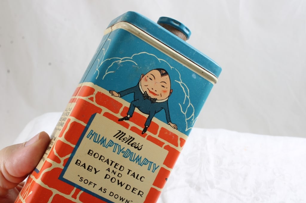 Humpty Dumpty Baby Powder Tin 12 Oz - 5