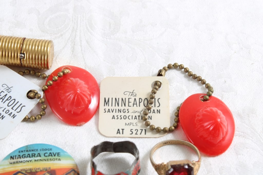Collectible Pins, Key Chains, Ring, Lipstick Tube - 8