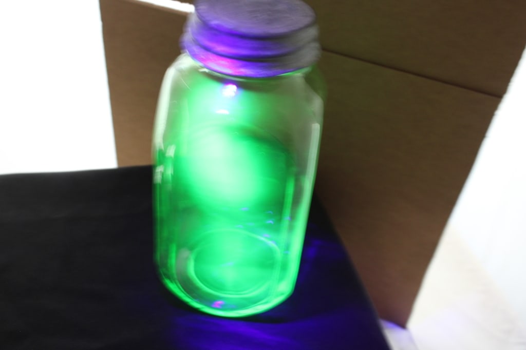Uranium & Clear Glass Hoosier Jars and - 10