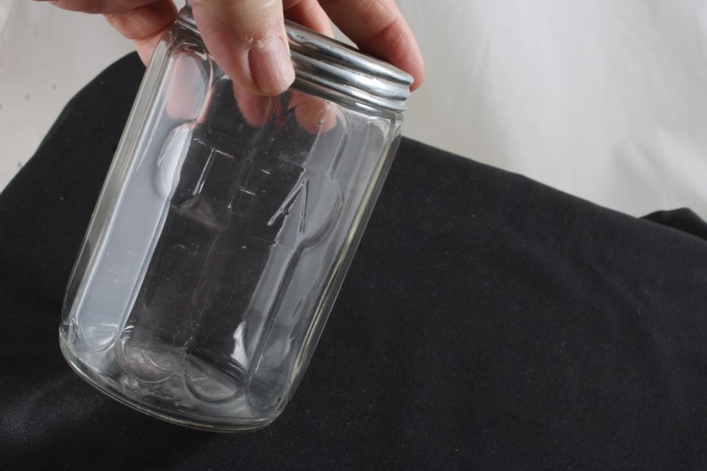 Uranium & Clear Glass Hoosier Jars and - 12