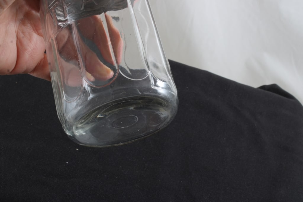 Uranium & Clear Glass Hoosier Jars and - 13