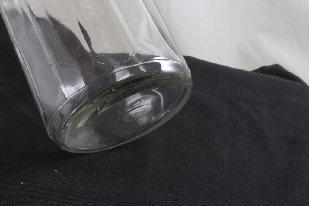 Uranium & Clear Glass Hoosier Jars and - 18