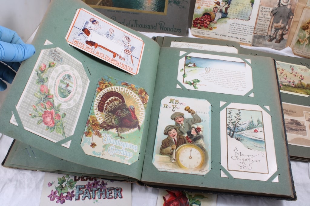 Victorian Postcards & Trade Cards Albums and - 12