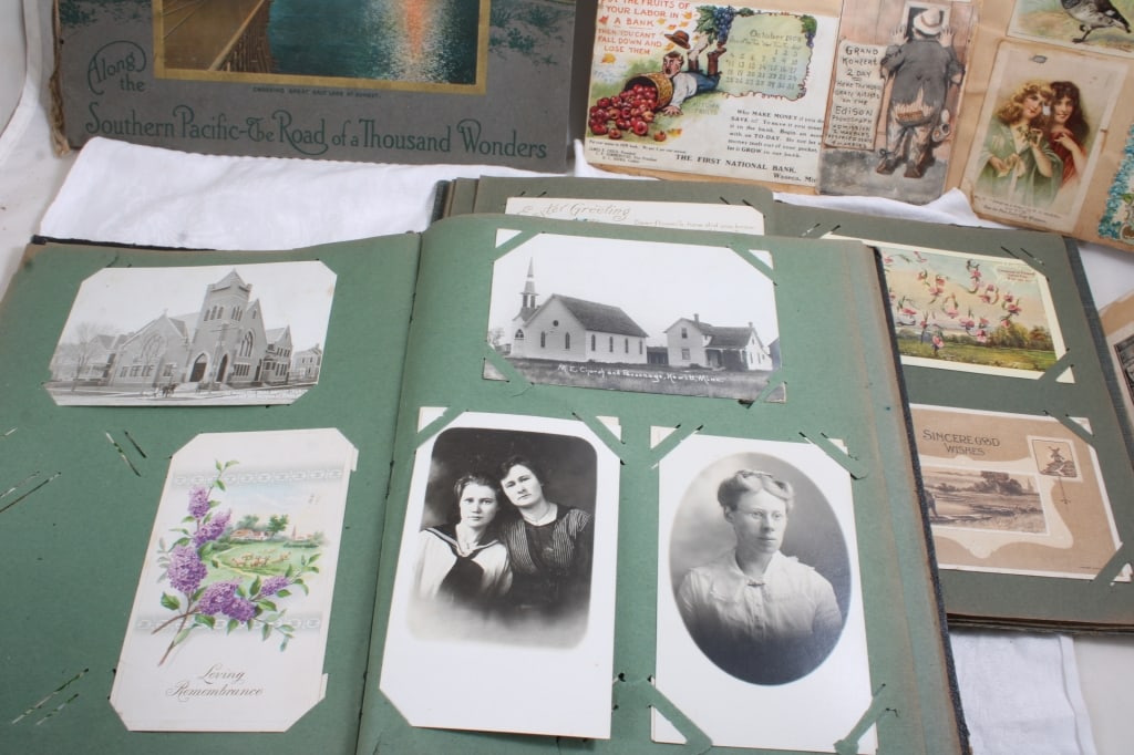 Victorian Postcards & Trade Cards Albums and - 14