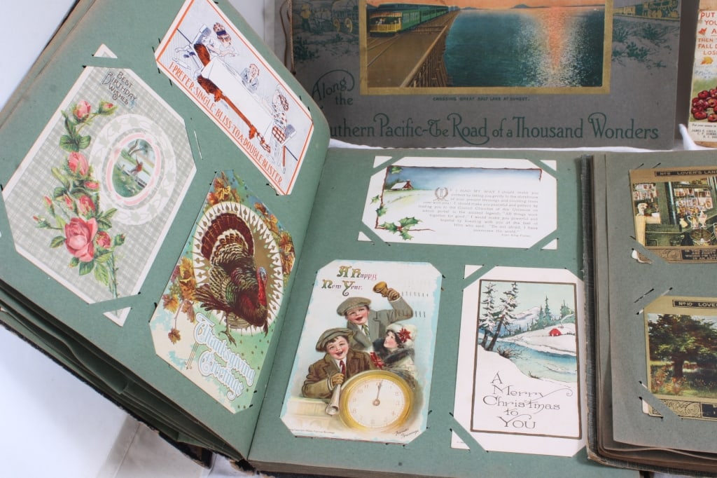 Victorian Postcards & Trade Cards Albums and - 2