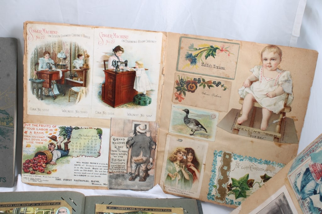 Victorian Postcards & Trade Cards Albums and - 6